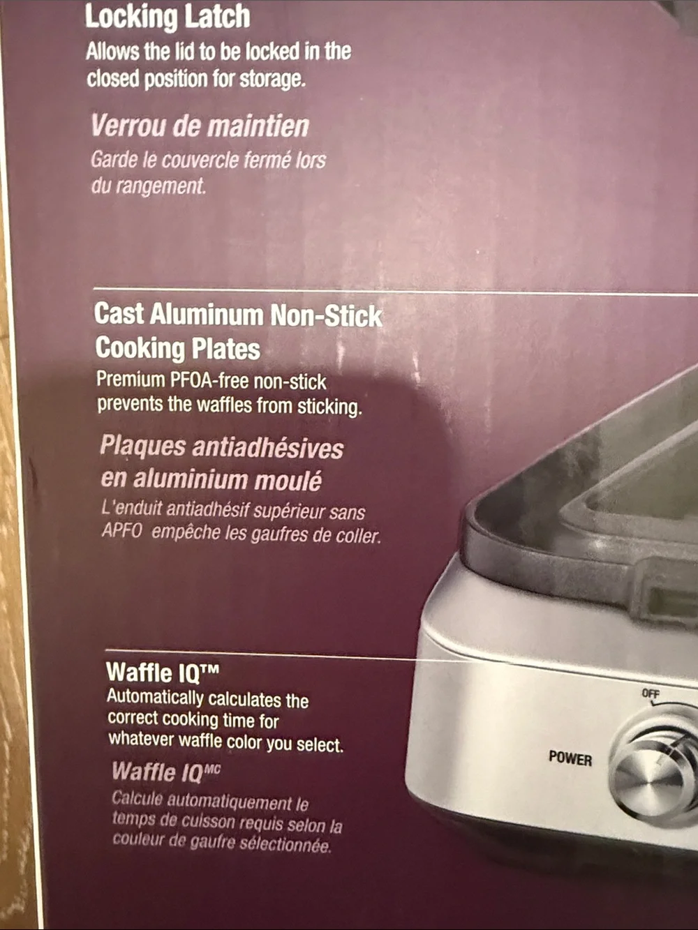 Breville The Smart Waffle 4-Slice Waffle no Mess IQ